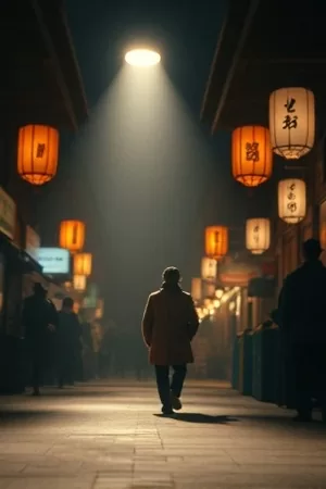 《第七封信》竖版海报，桌面上摊开的七封手写信