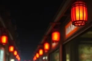 《零点放映室》横版主视觉，午夜影院门口亮着的牌匾