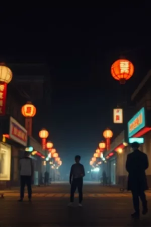 《第七次日落》竖版海报，橙红落日悬在海平线上方