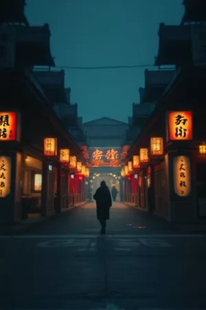 《星河回声》竖版海报，深蓝宇宙中扩散的同心波纹
